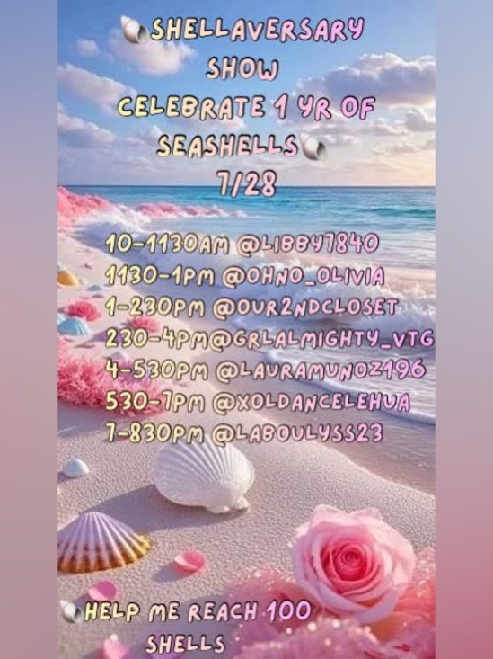 Accessories - Shell train beach/summer theme share show 7/28
